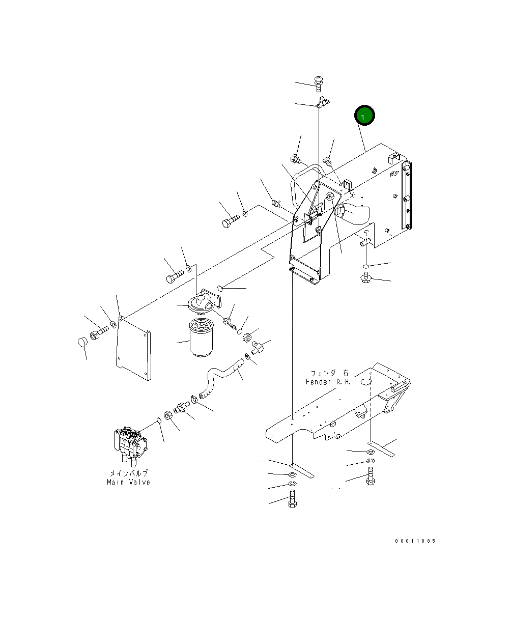 Корпус 104-54-54230 Komatsu