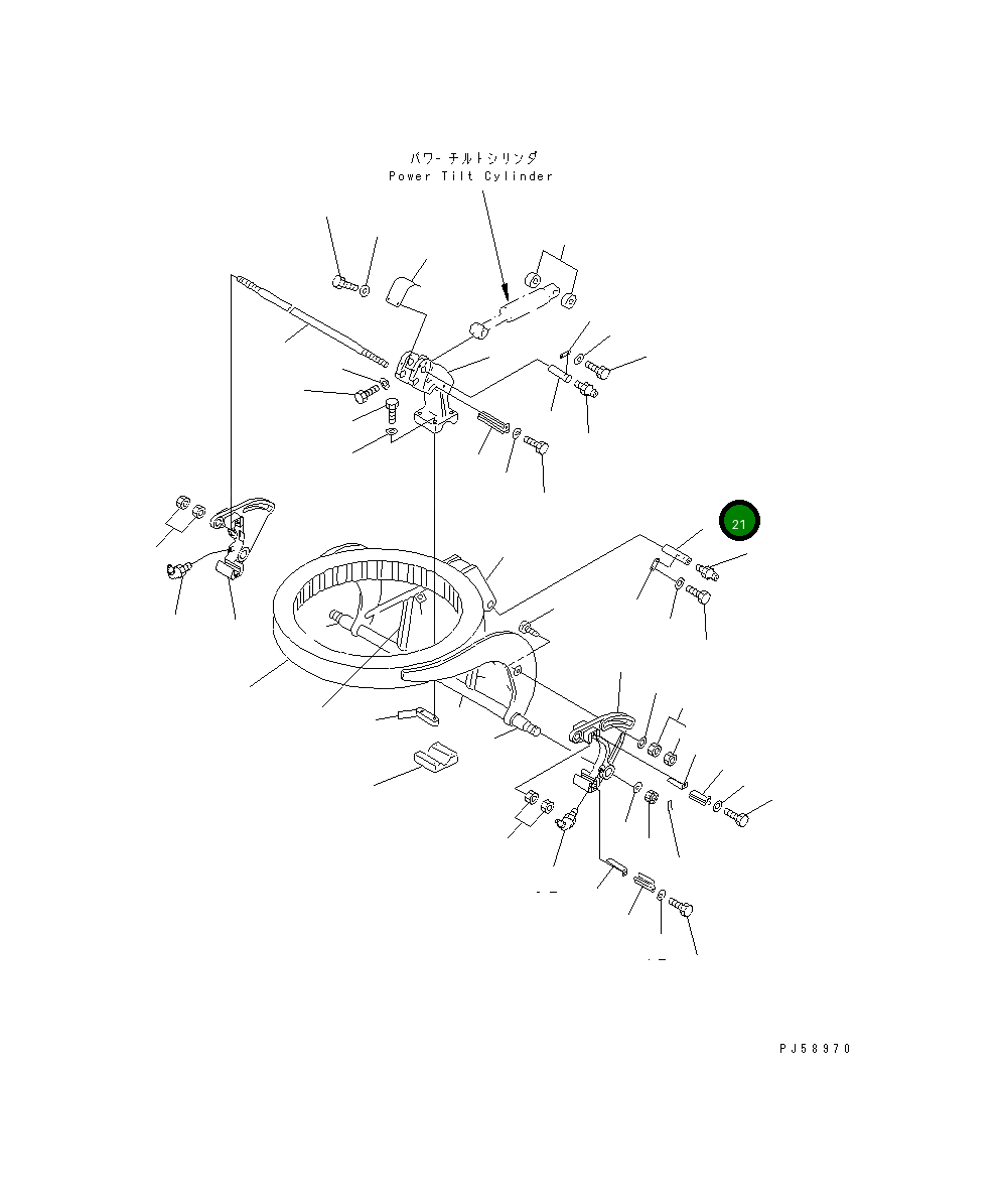 Палец 23E-735-1280 Komatsu