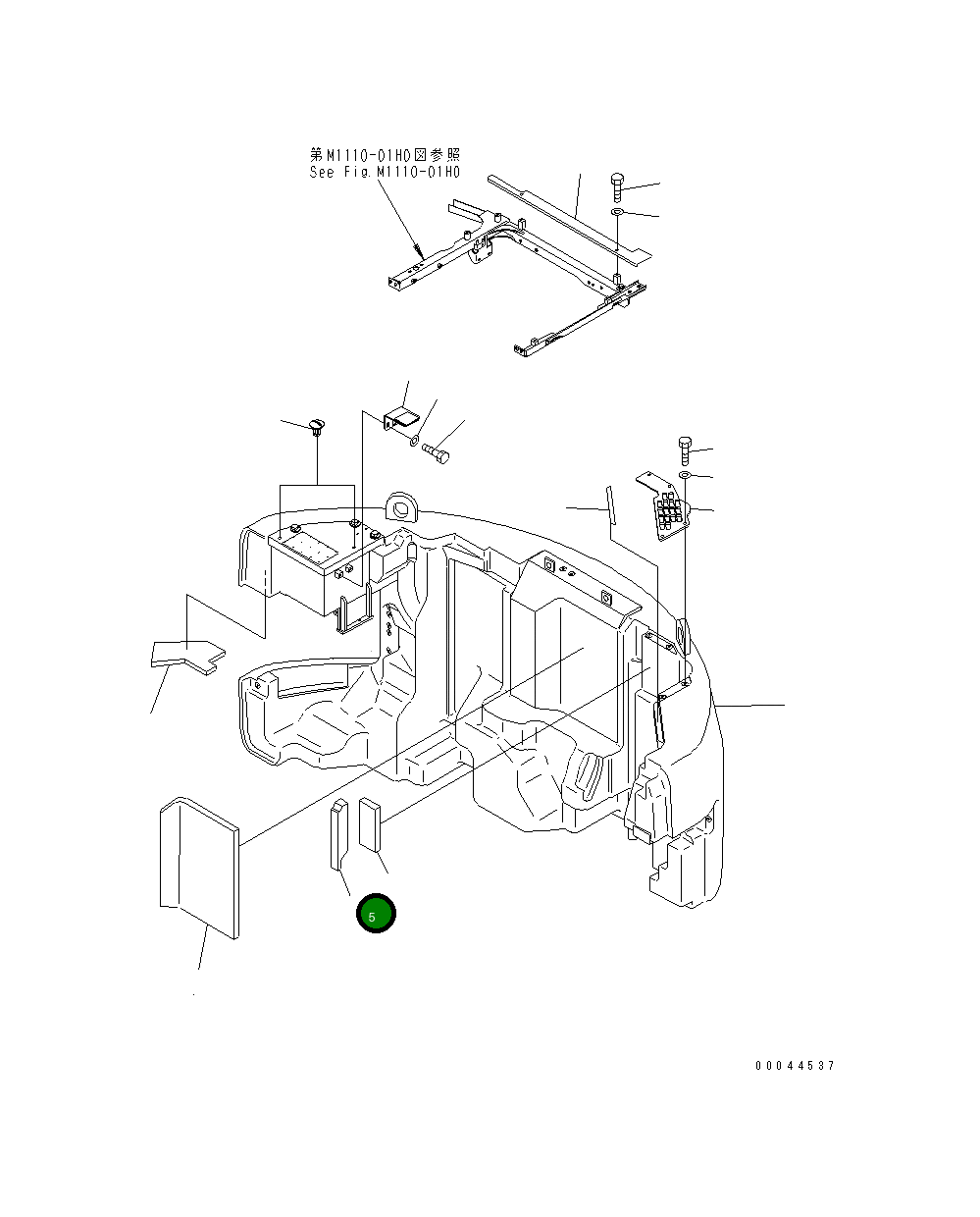 Лист 22U-46-27450 Komatsu