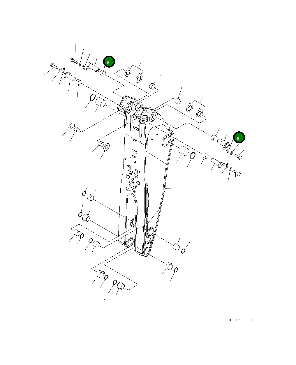 Палец 21T-70-32130 Komatsu