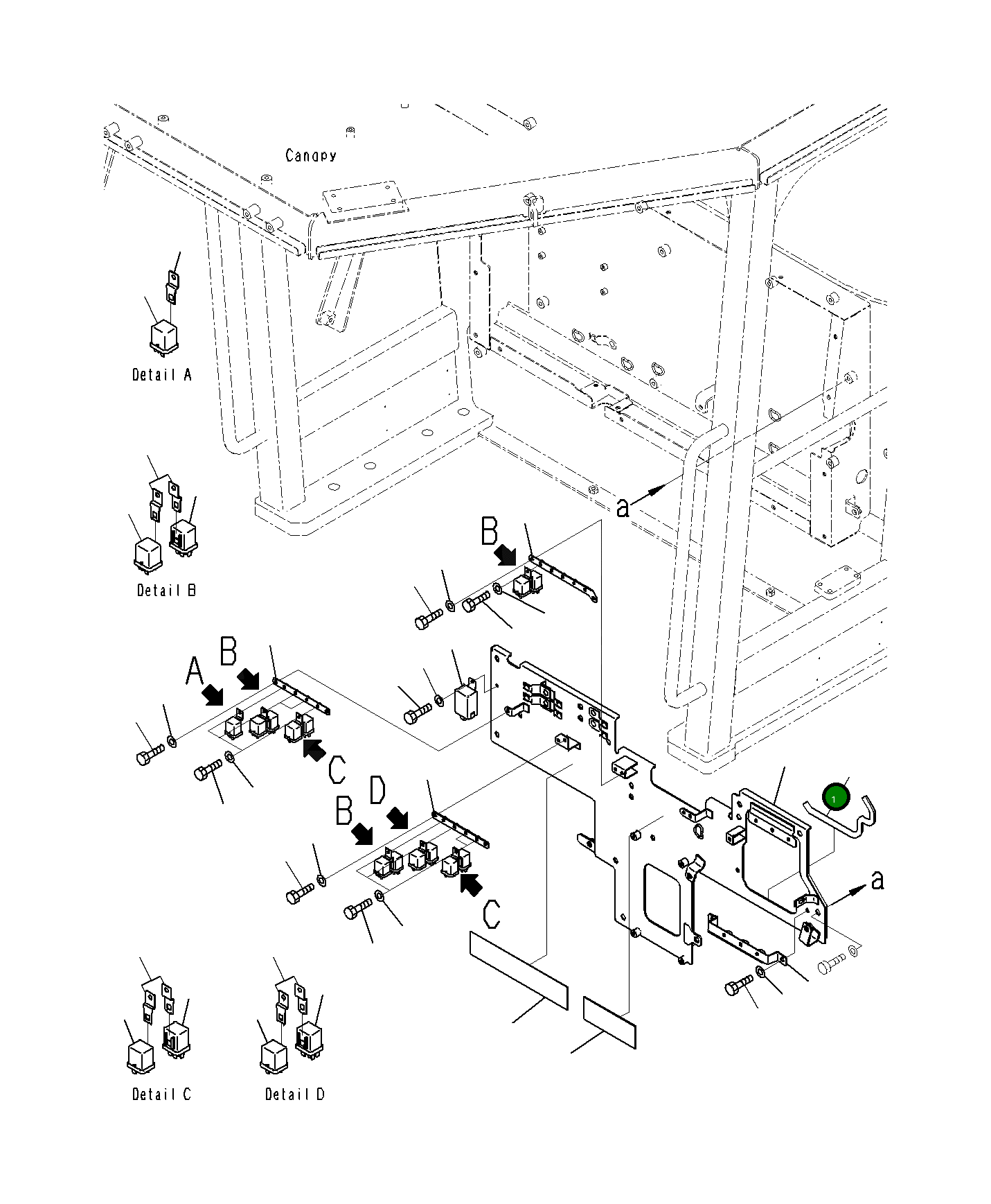 Кронштейн 23B-54-82111 Komatsu