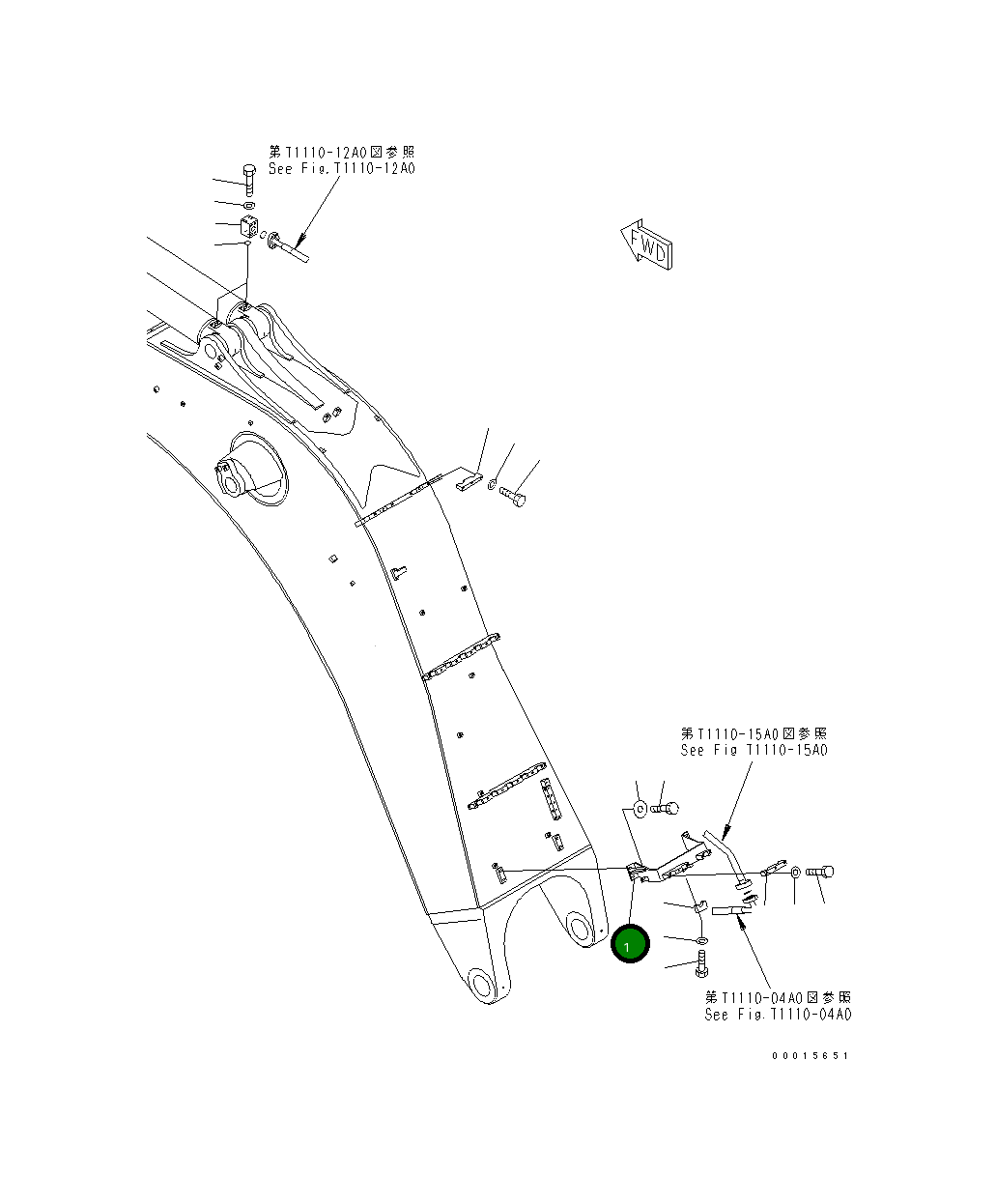 Кронштейн 209-62-73891 Komatsu