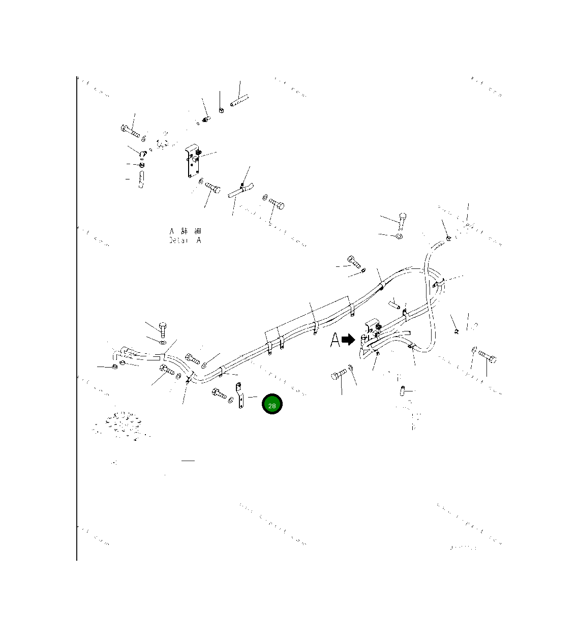 Кронштейн 2A6-01-12831 Komatsu