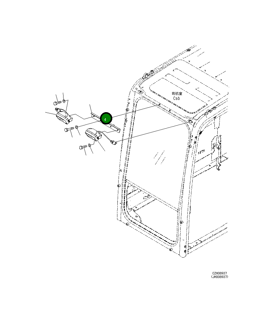 Кронштейн 20Y-53-15281 Komatsu