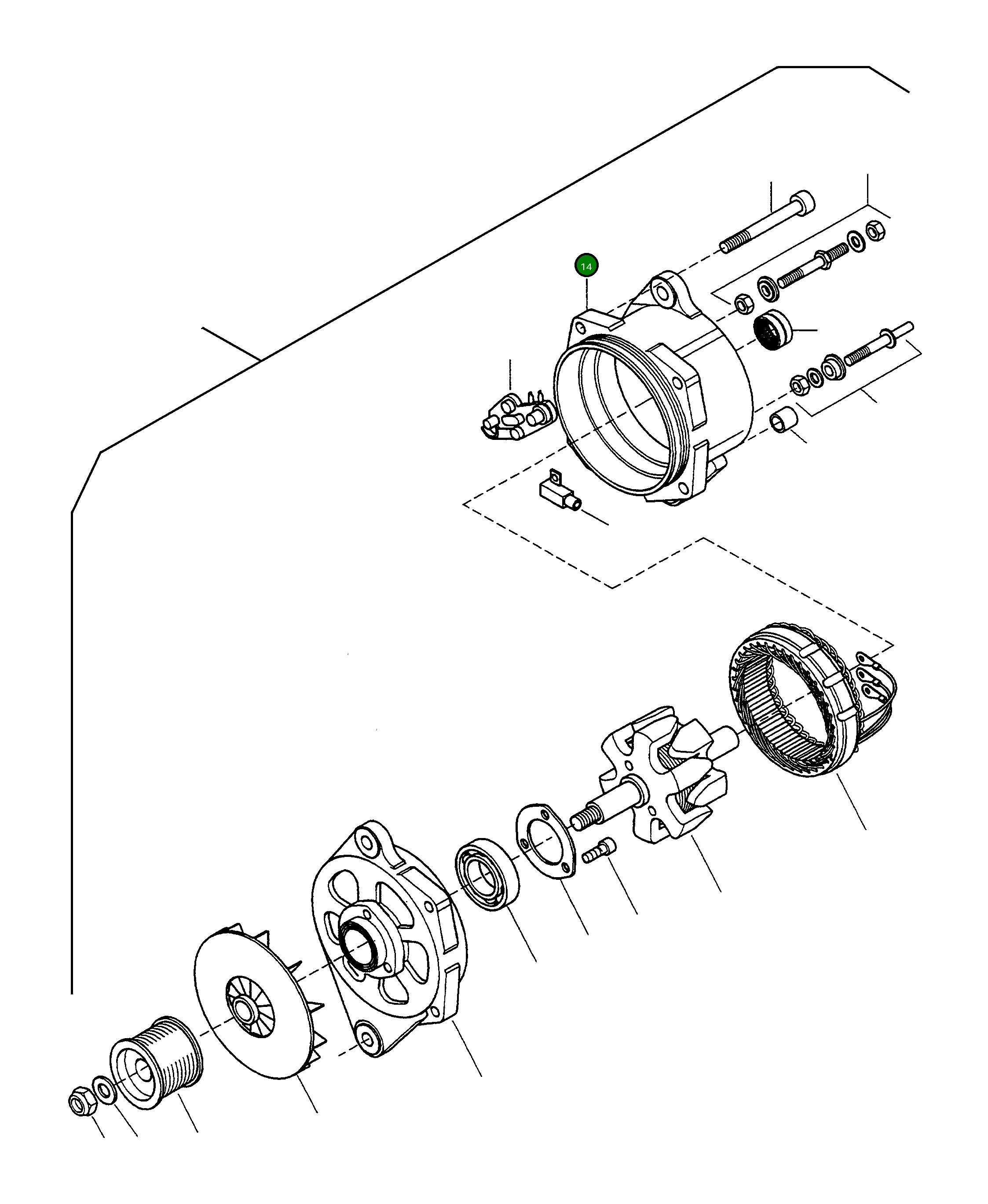 Корпус 419-821-HP14 Komatsu