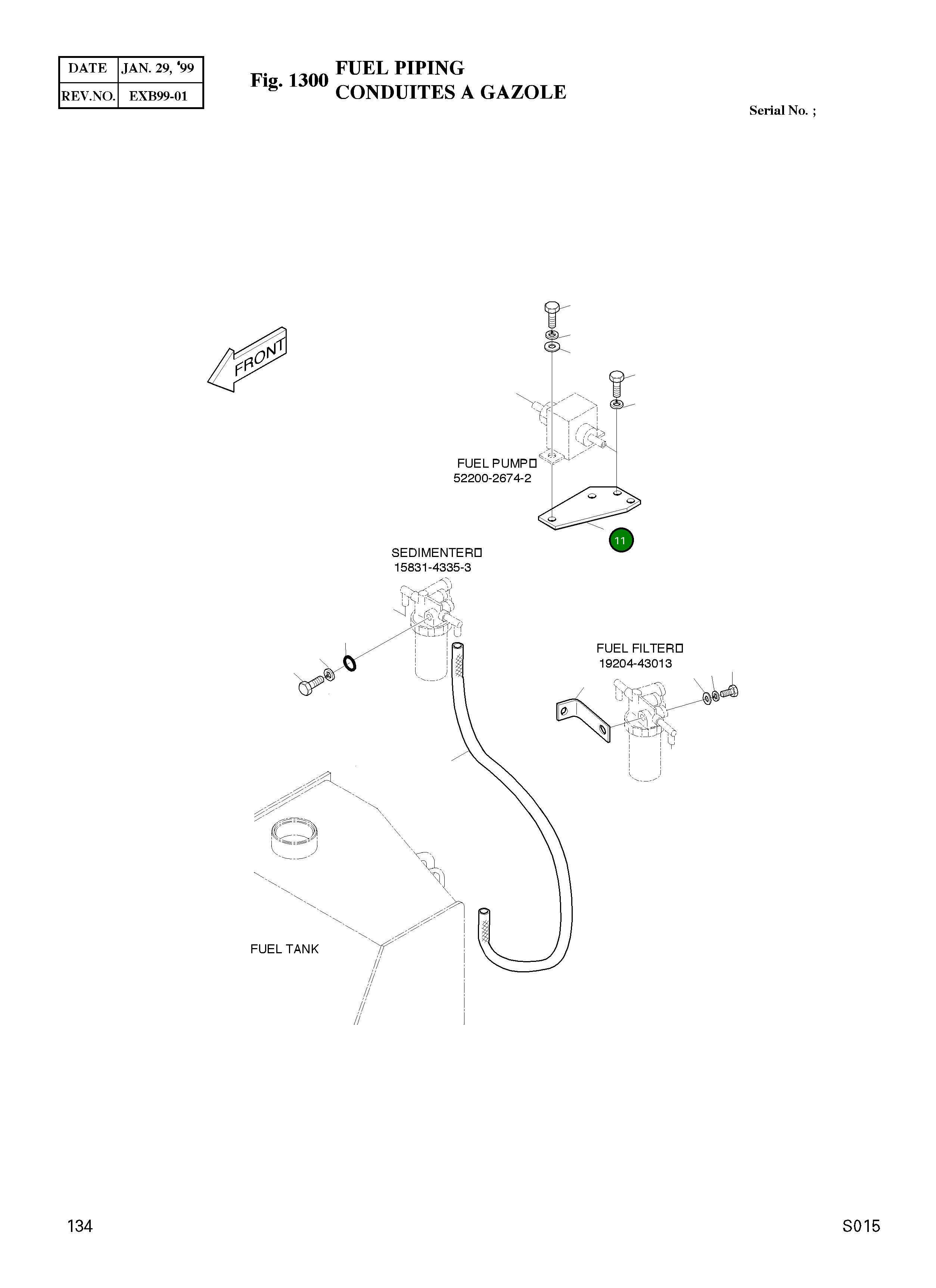 Кронштейн 2197-1970 Komatsu