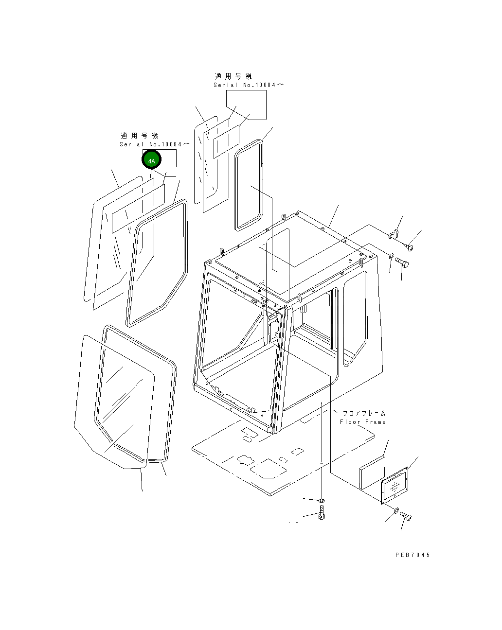 Лист 21T-54-72750 Komatsu