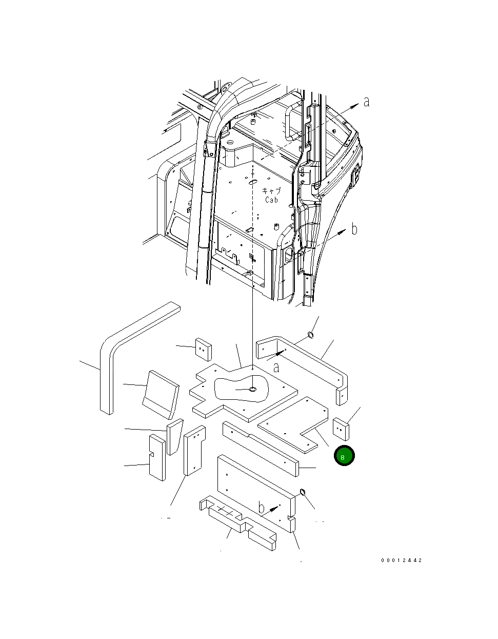 Лист 22L-54-22590 Komatsu