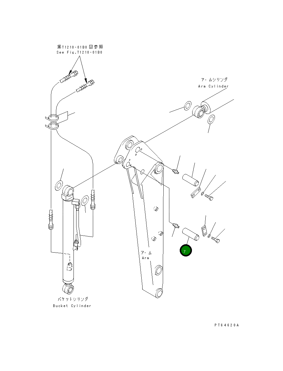 Палец 22K-70-11230 Komatsu
