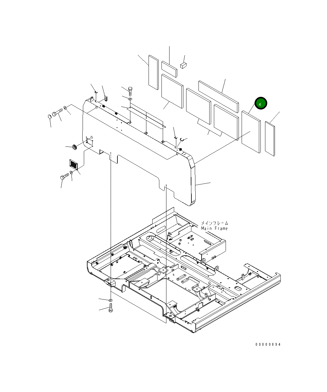 Лист 8240-54-2161 Komatsu