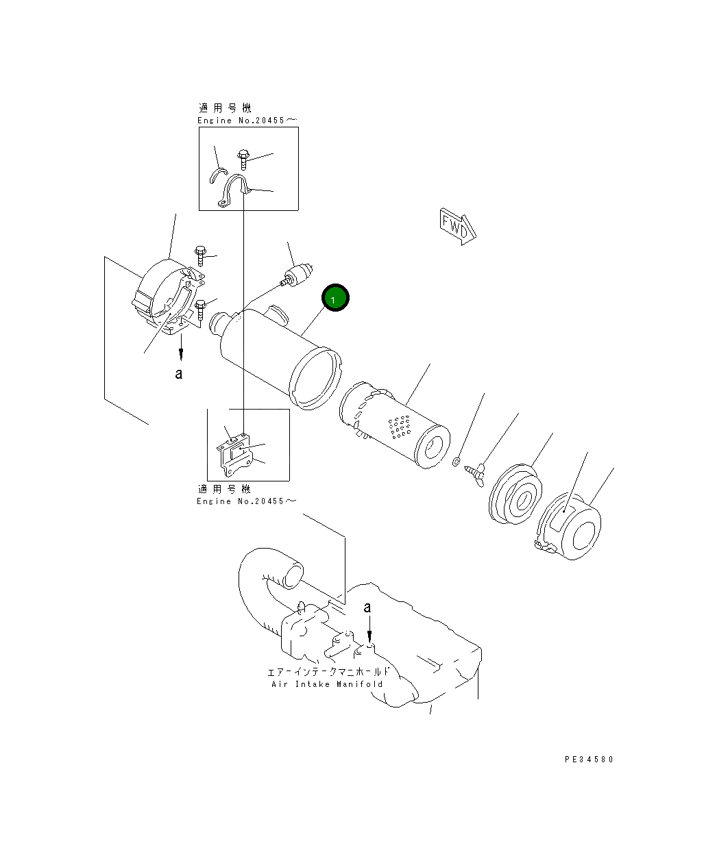 Корпус YM129322-12520 Komatsu
