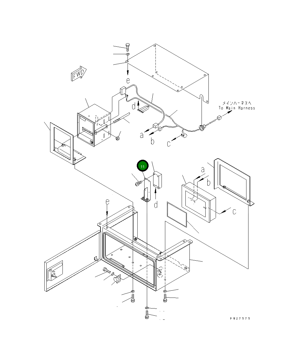 Кронштейн 8288-06-1540 Komatsu