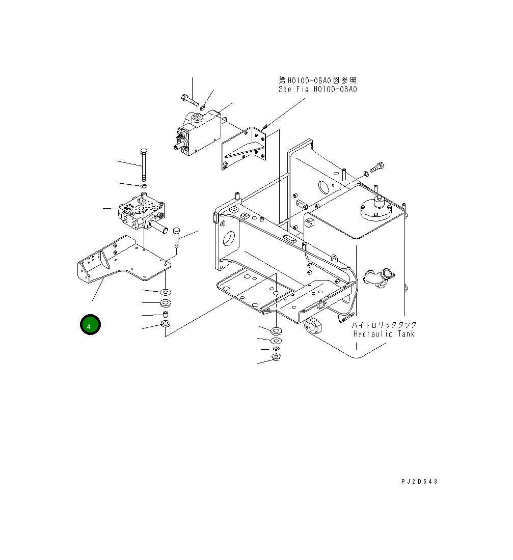Кронштейн 569-61-82151 Komatsu