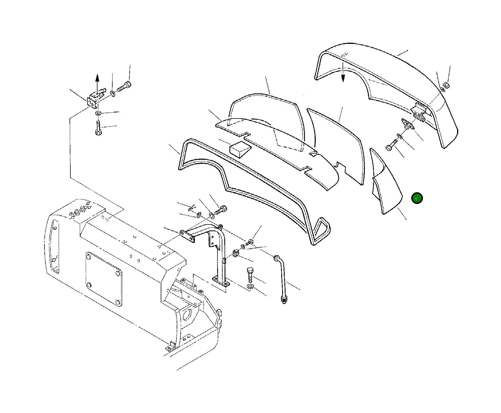Капот 3F3040050 Komatsu