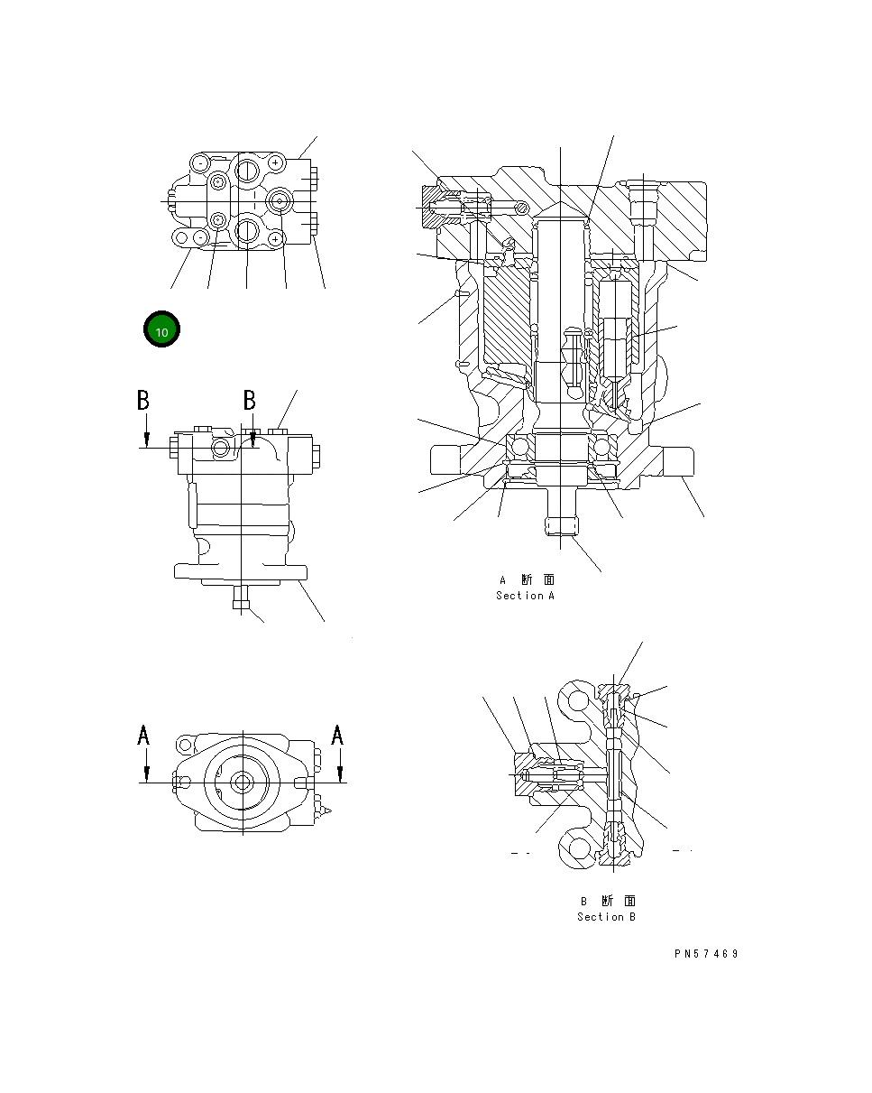 Кронштейн DA9801000 Komatsu