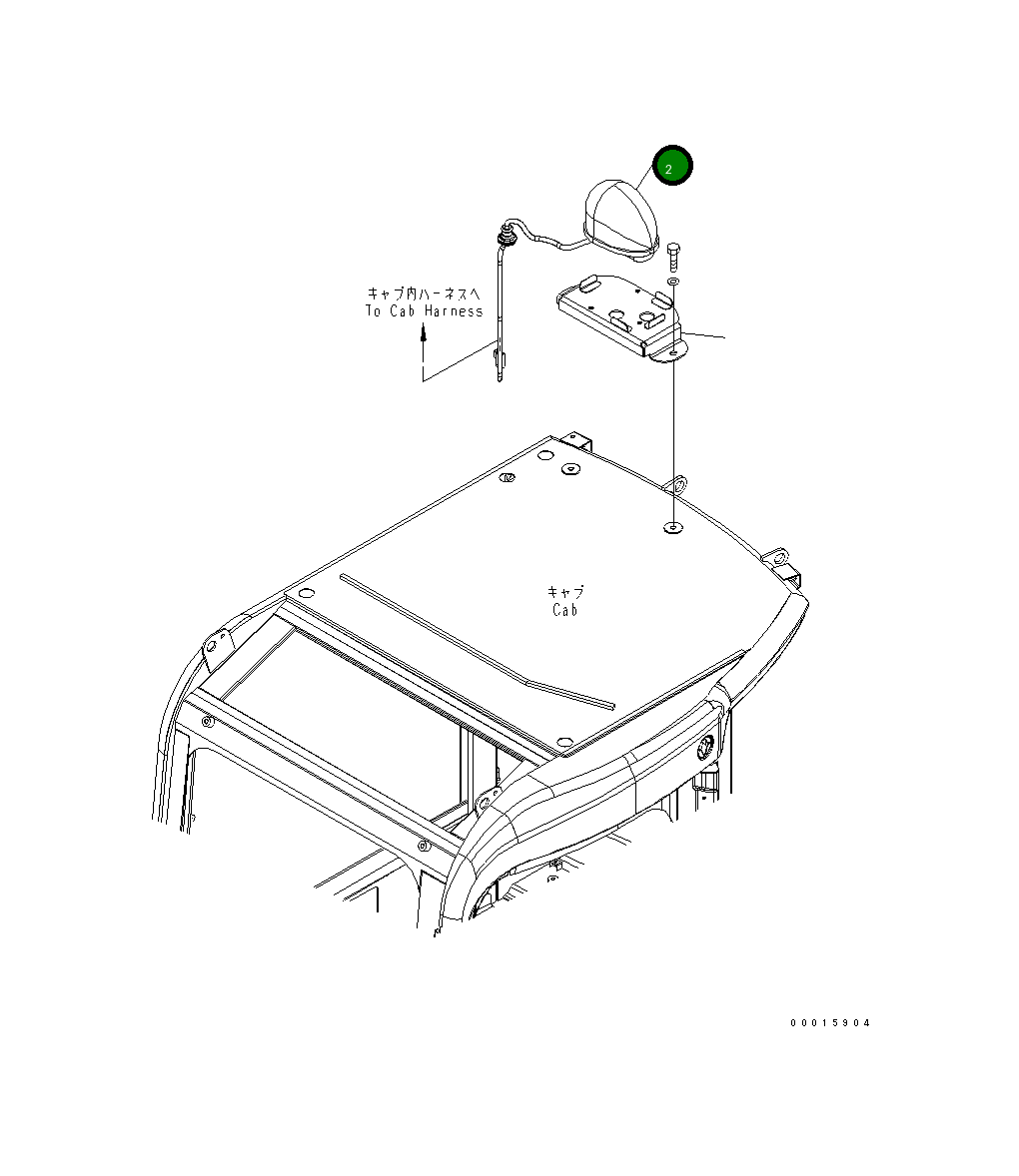 Лампа 22M-968-2120 Komatsu