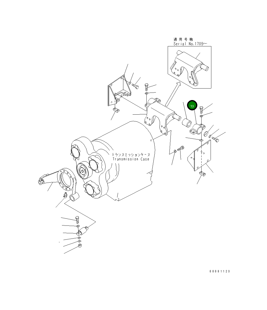 Кронштейн 566-14-41160 Komatsu