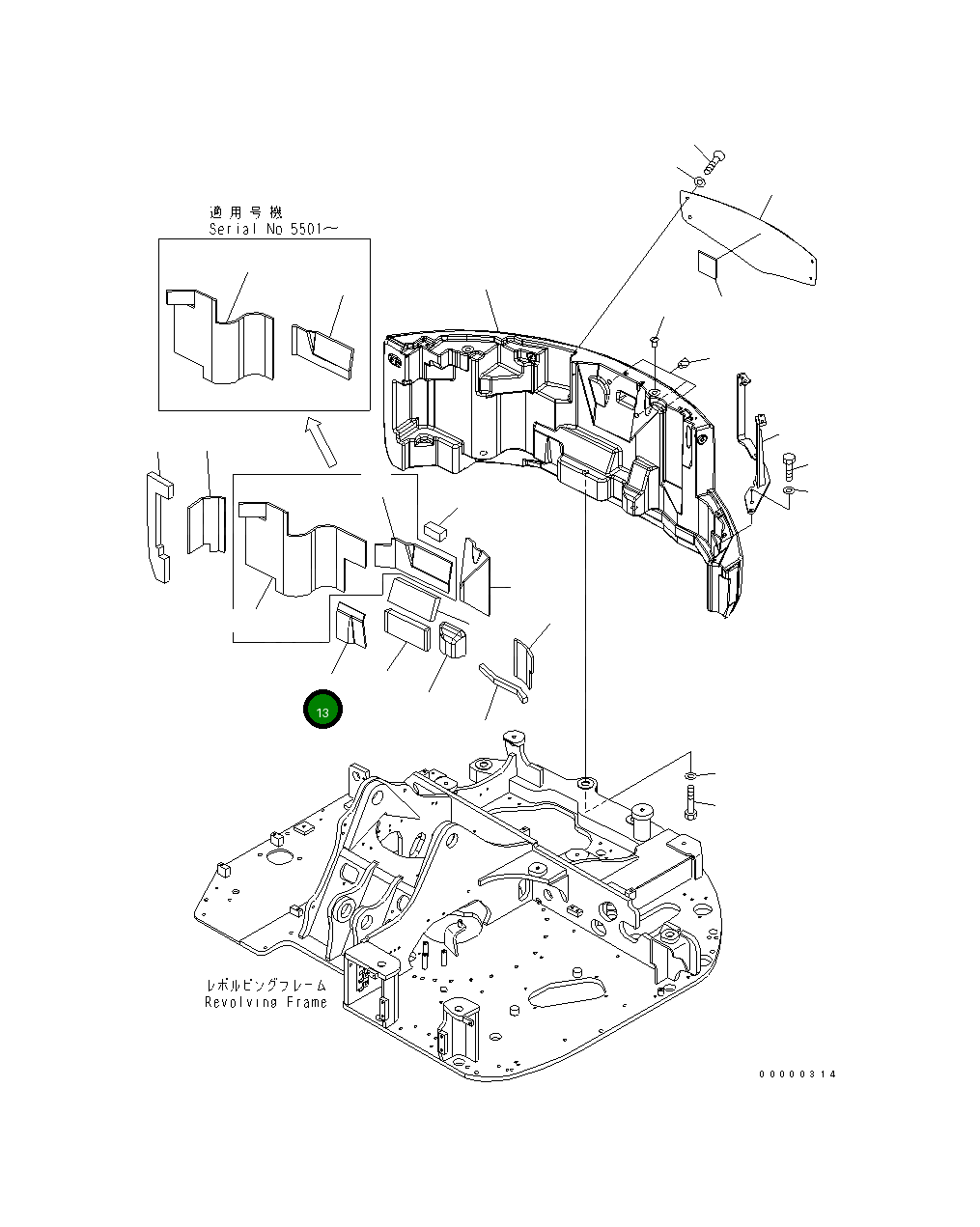 Лист 21W-46-45420 Komatsu