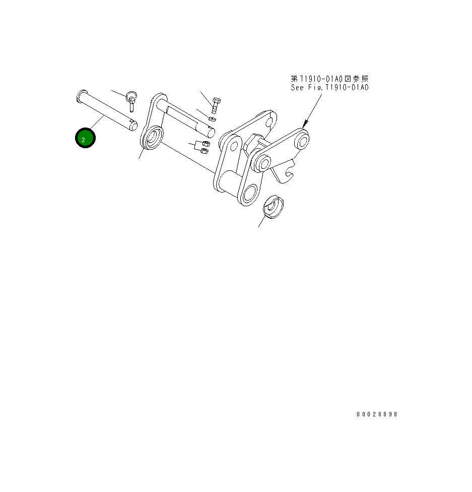Палец 21U-70-33821 Komatsu