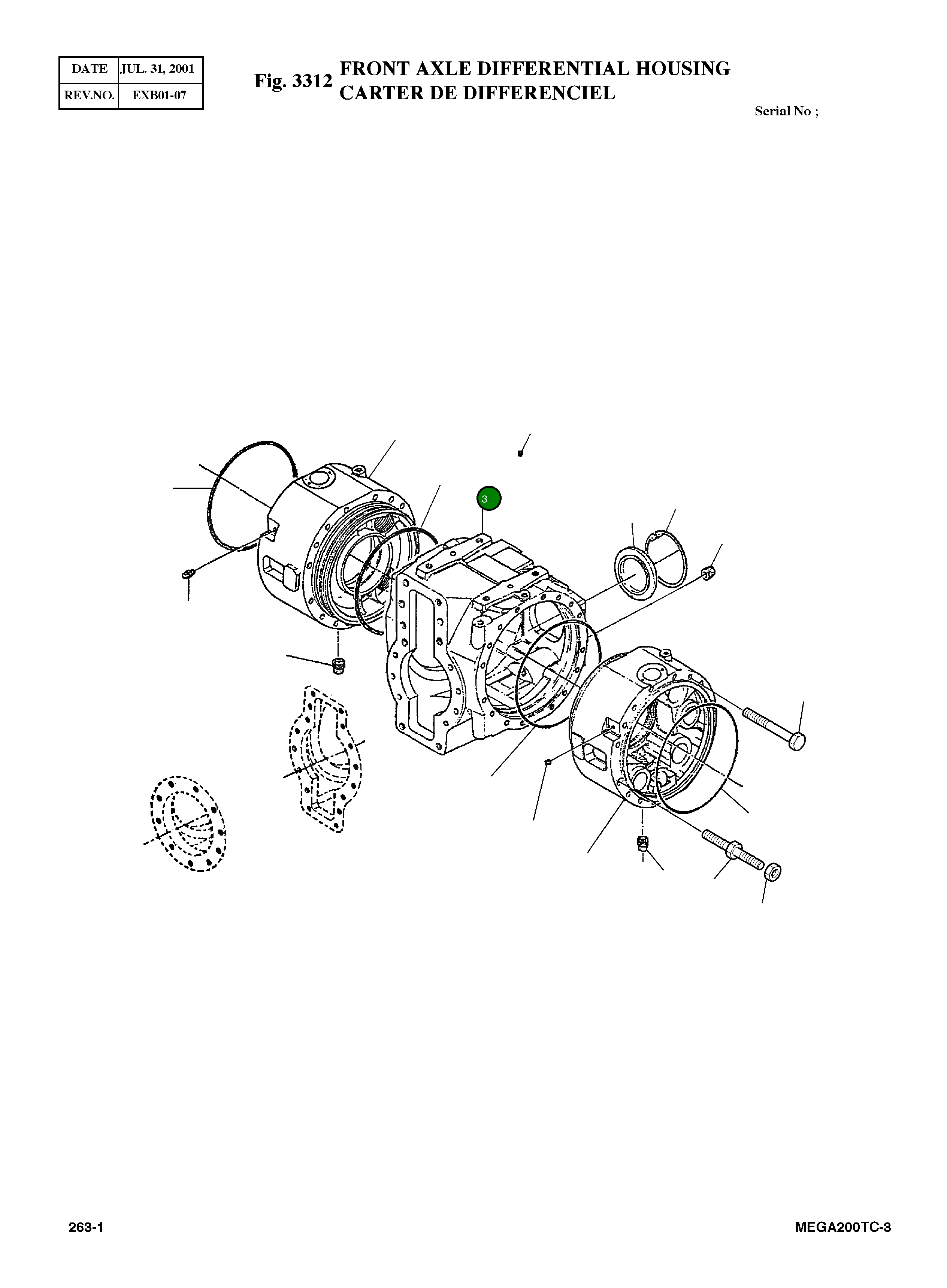 Корпус 176.01.025.05 Komatsu