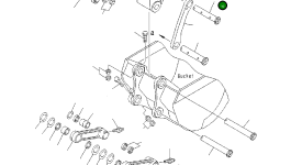 Палец 206-70-KB880 Komatsu