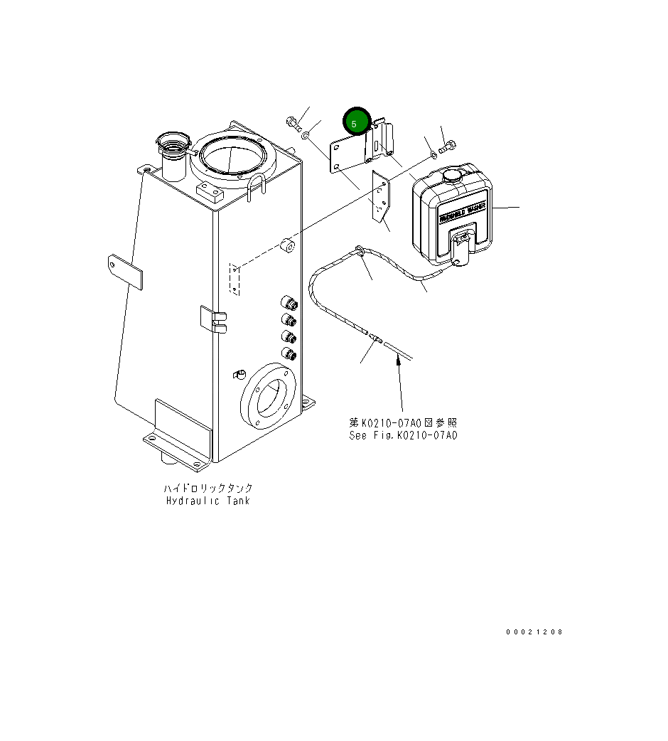 Кронштейн 22L-54-22973 Komatsu