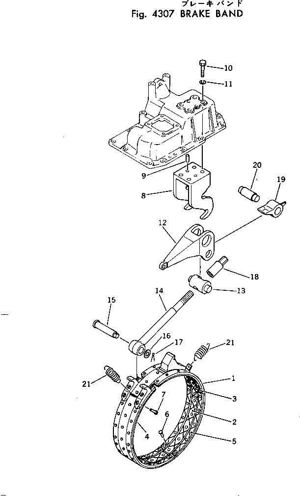 Лента тормоза в сборе (D31S) 113-33-31110 Komatsu