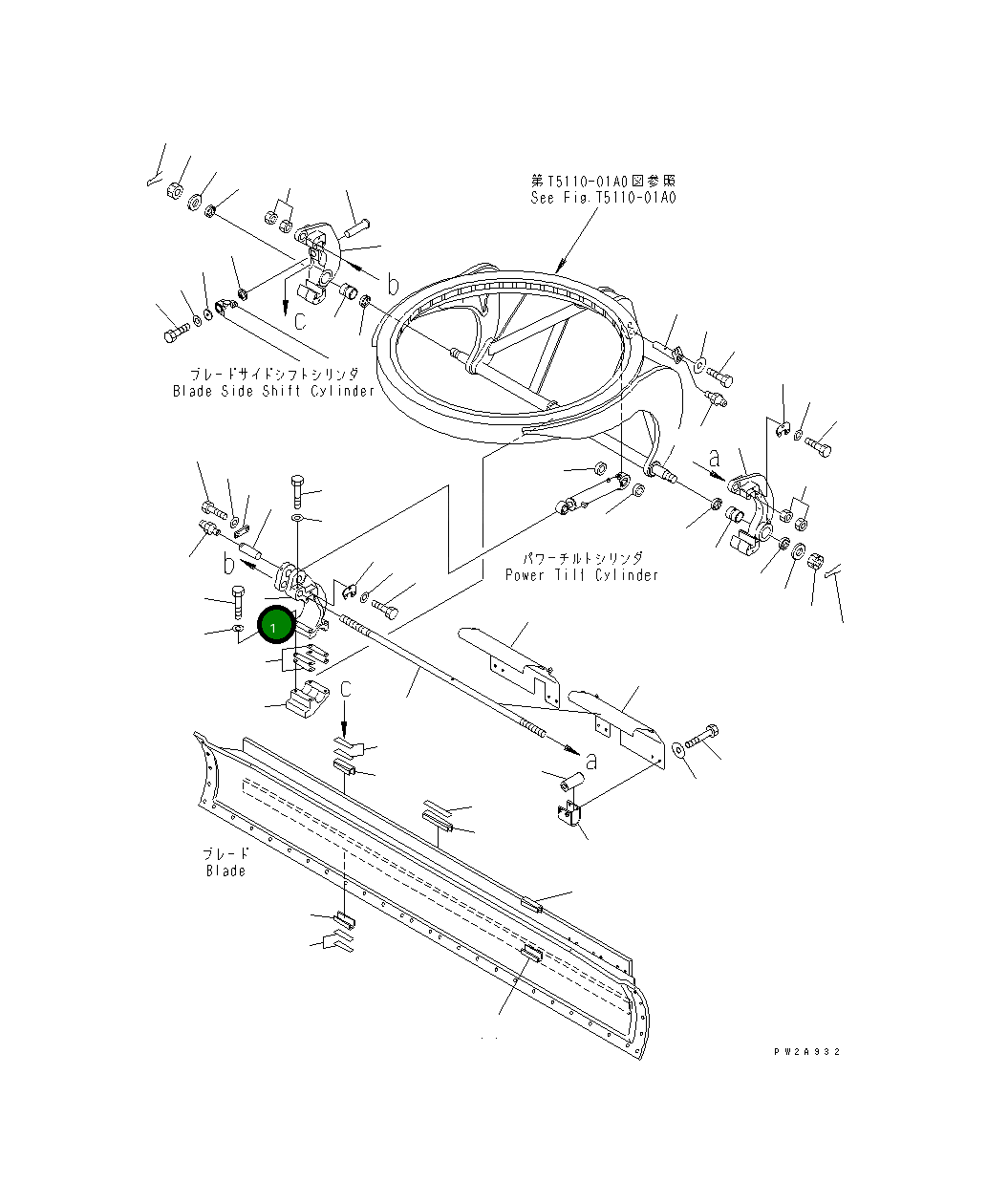 Кронштейн 23B-735-3151 Komatsu