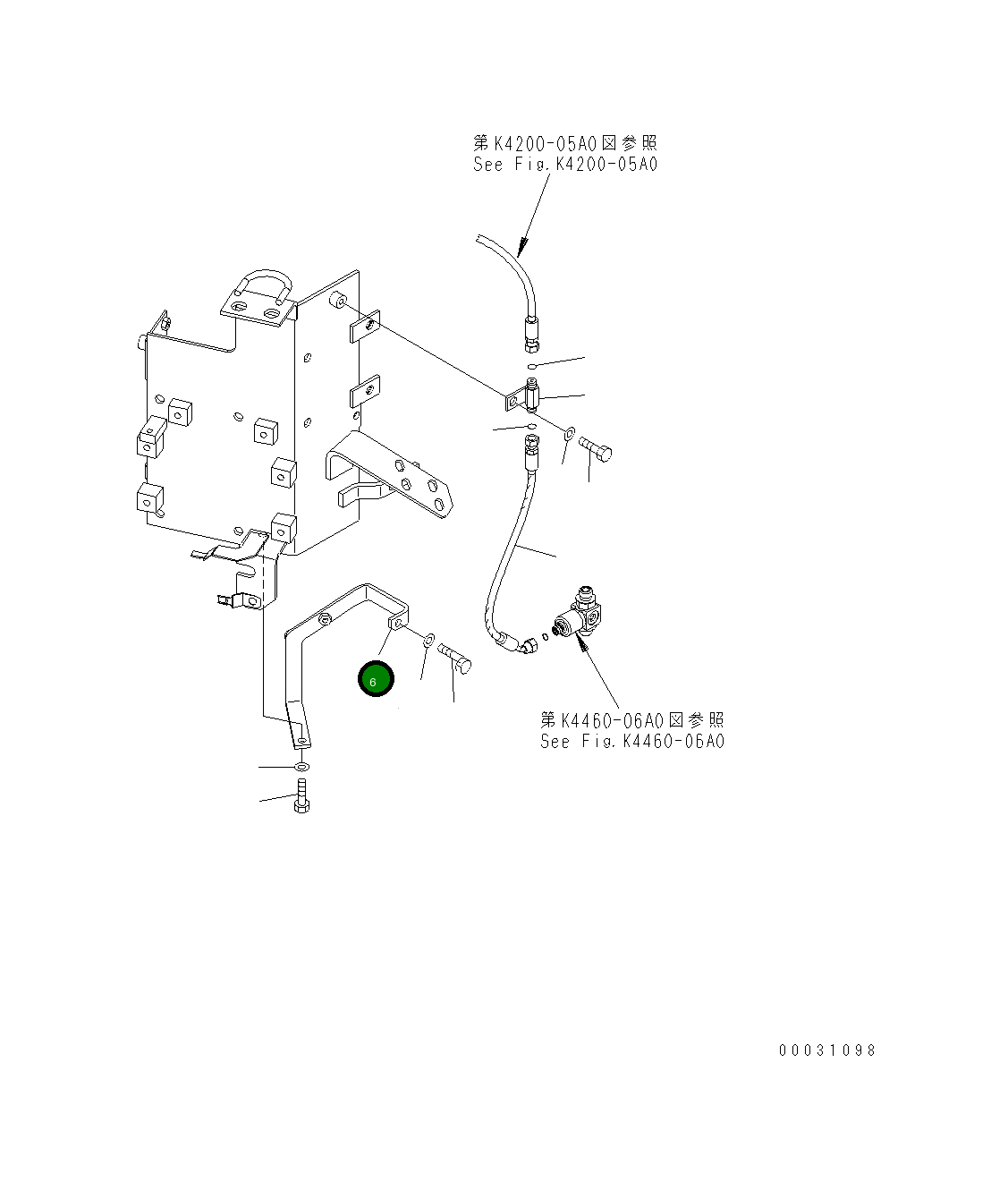 Кронштейн 423-43-37950 Komatsu