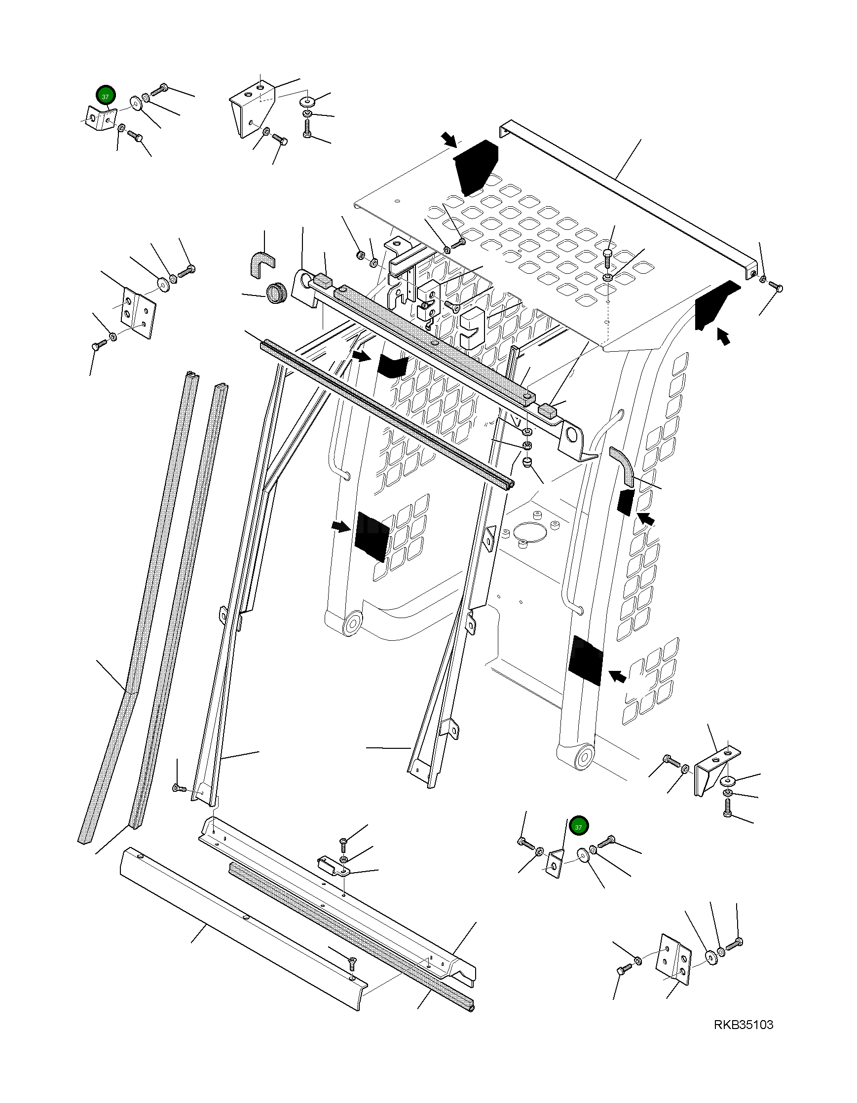 Кронштейн 37A-54-15050 Komatsu