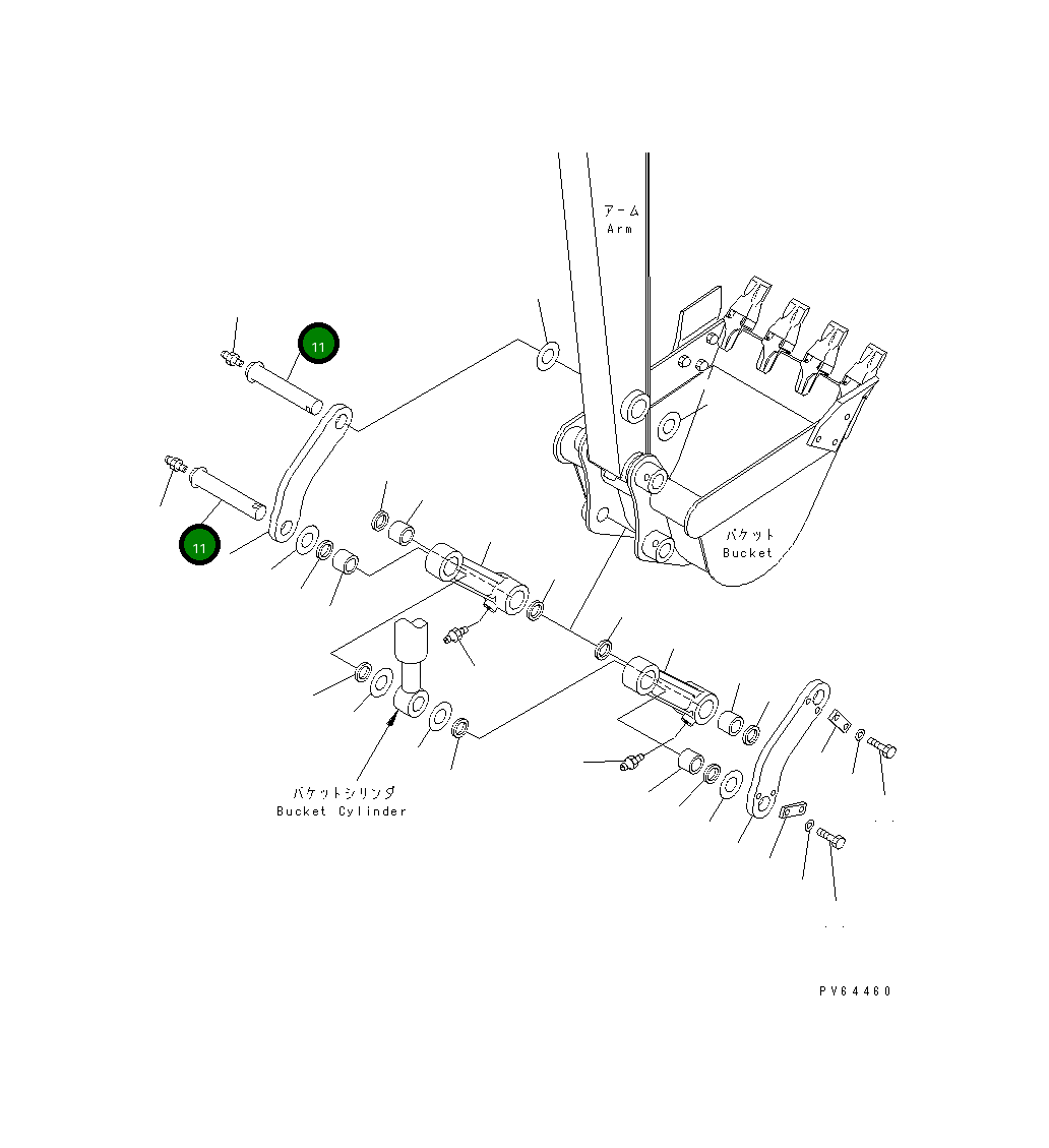 Палец 21U-70-34820 Komatsu