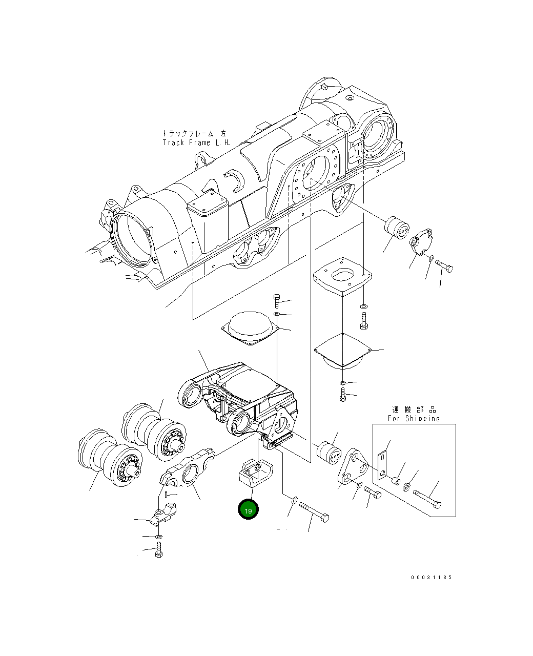 Направляющая 198-30-66260 Komatsu