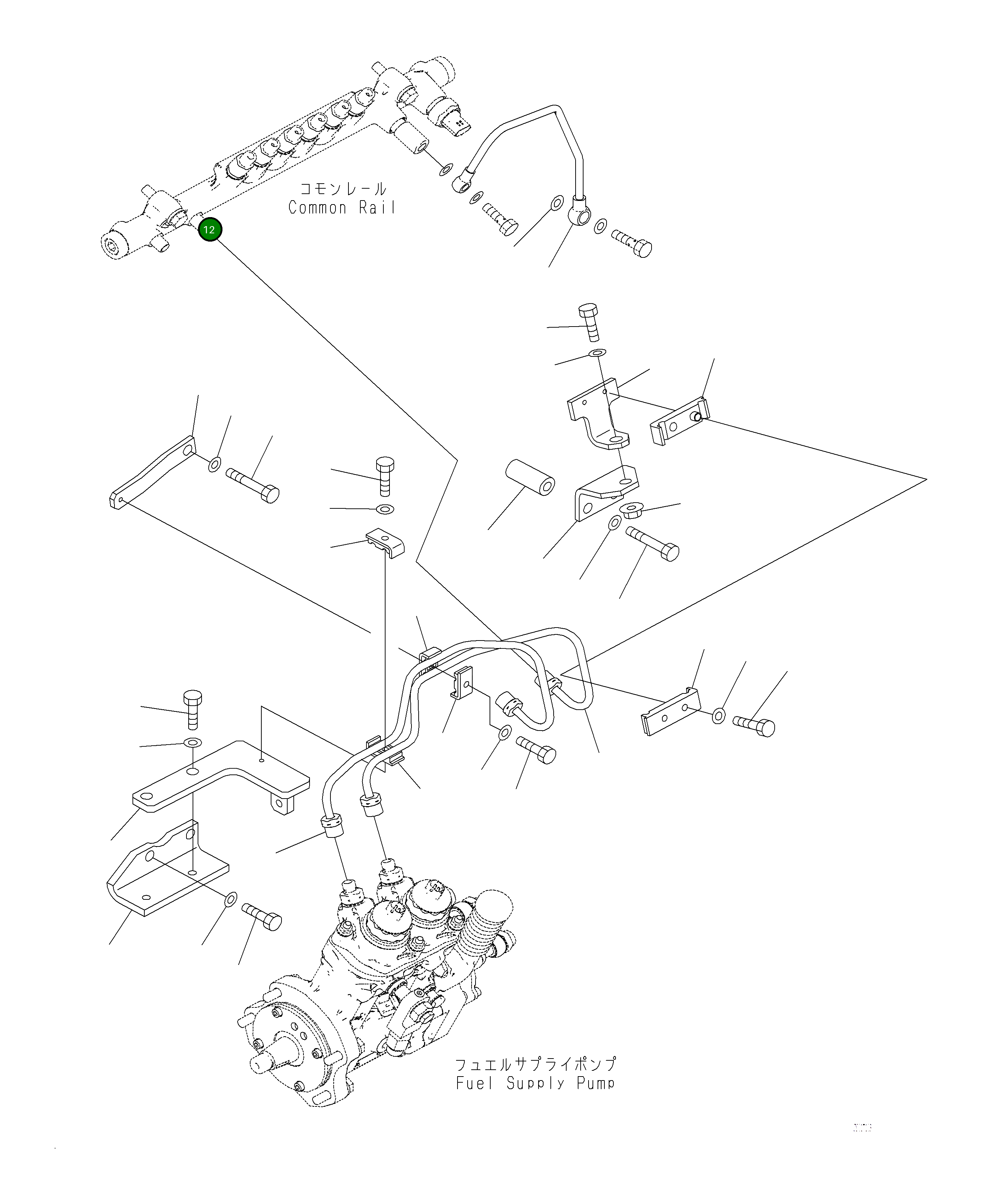 Кронштейн 6252-71-4130 Komatsu