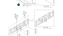 Кромка 20T-71-22220 Komatsu