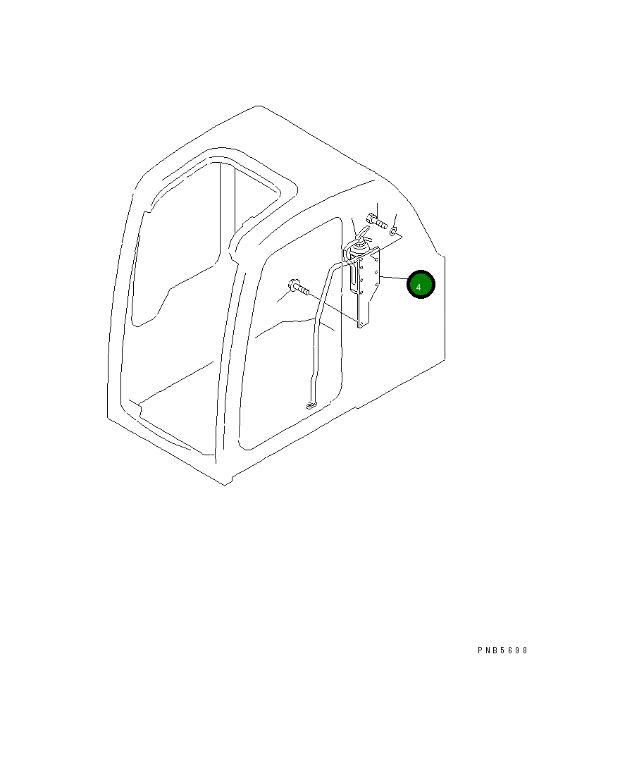 Кронштейн 20E-54-K2260 Komatsu
