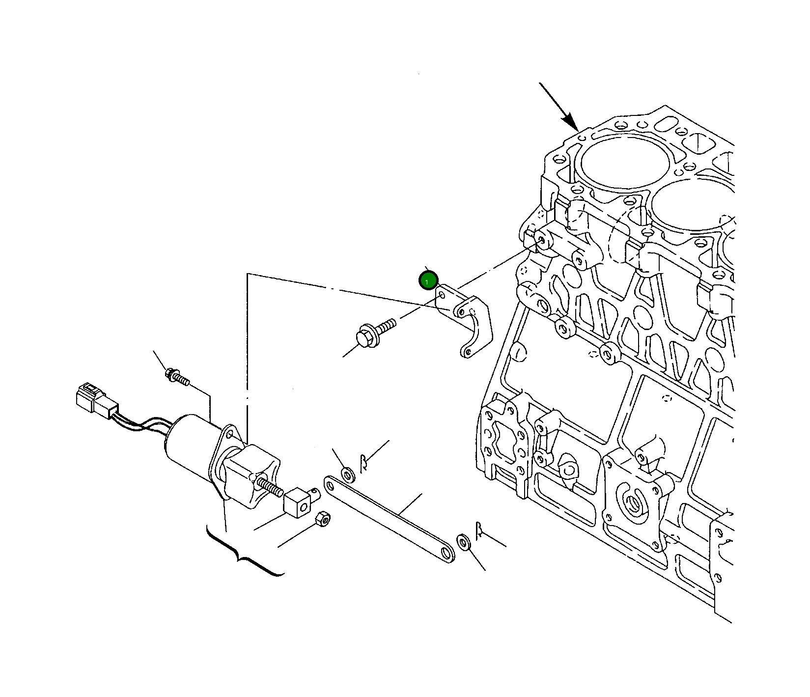 Кронштейн YM123901-66820 Komatsu