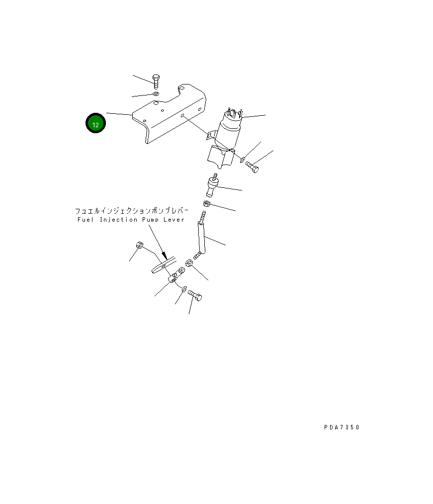 Кронштейн 124-01-51824 Komatsu