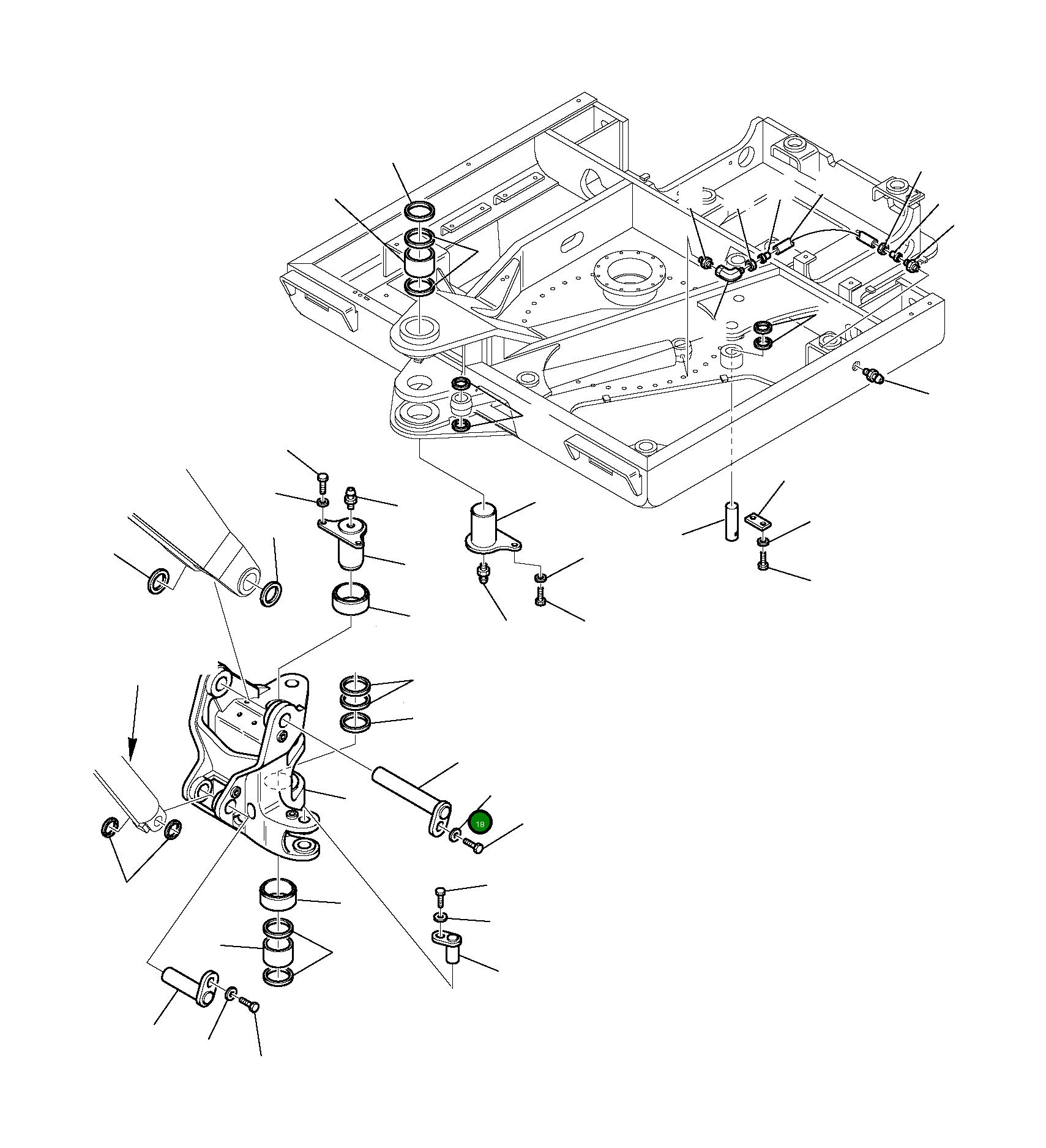 Палец 21D-70-14220 Komatsu