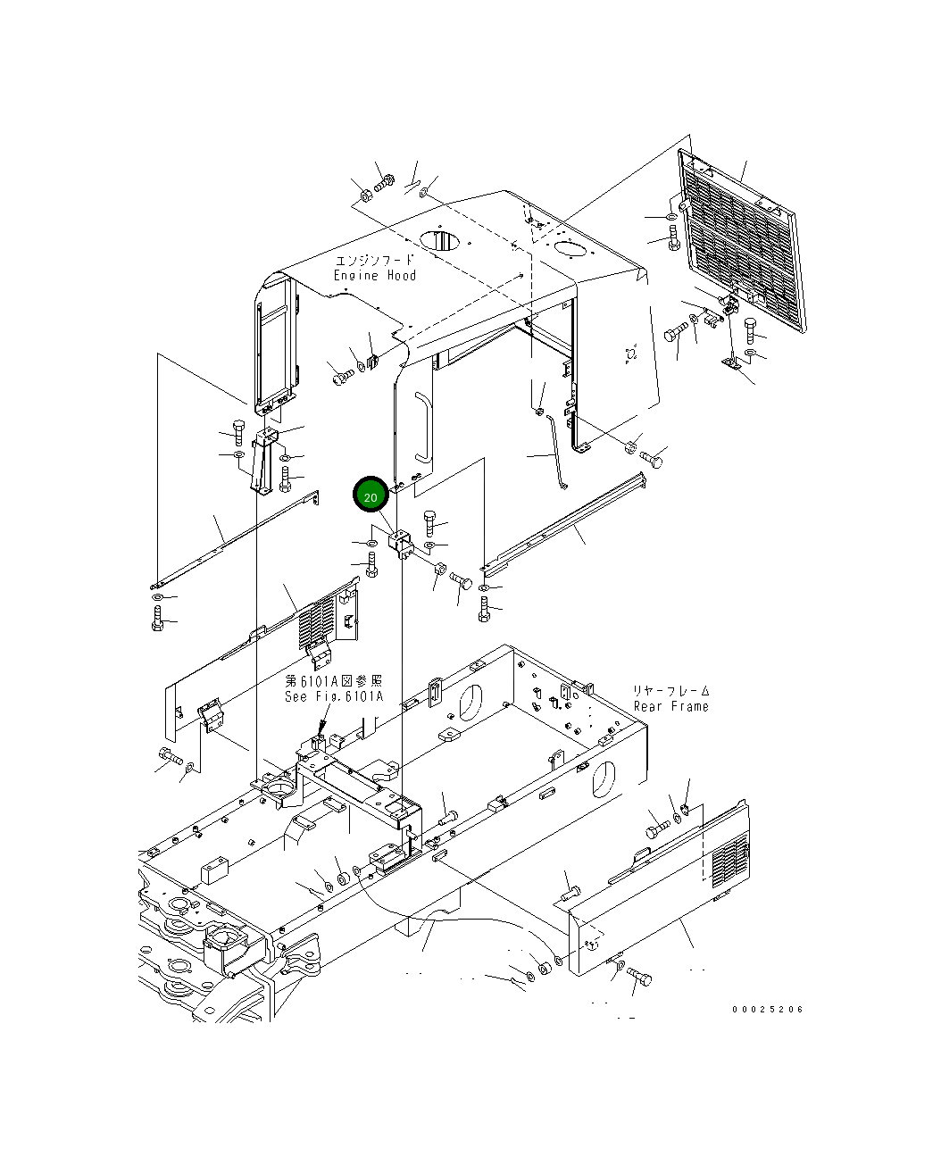 Кронштейн 23D-54-34221 Komatsu