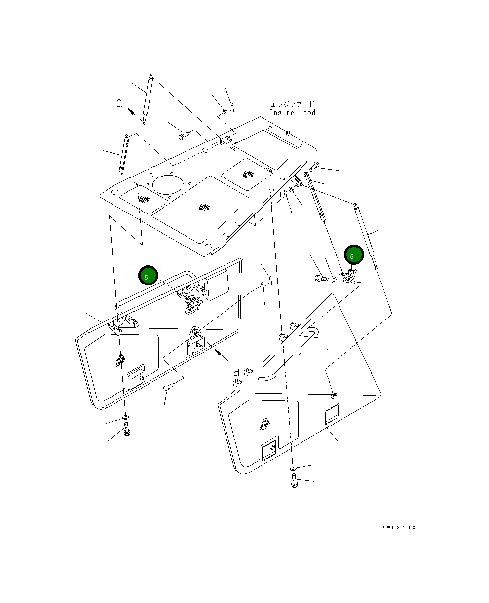 Кронштейн 134-54-62431 Komatsu