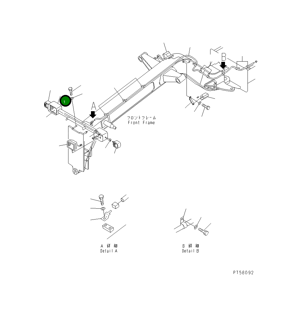 Кронштейн 23E-06-36111 Komatsu