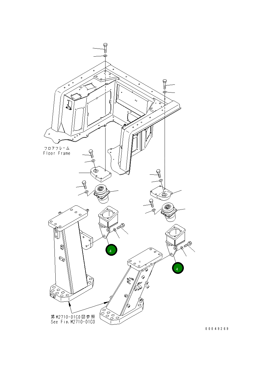 Кронштейн 195-54-82911 Komatsu