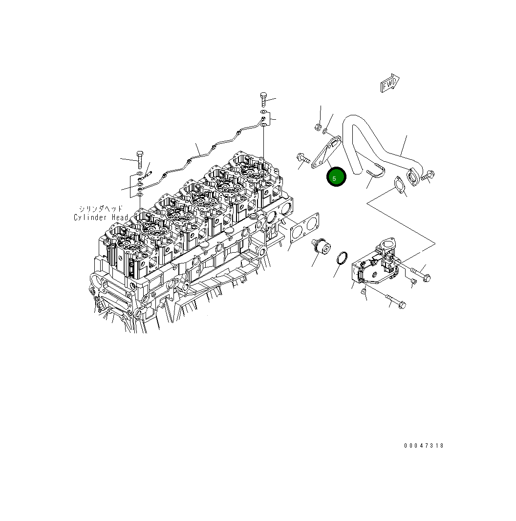 Кронштейн 6261-61-6850 Komatsu