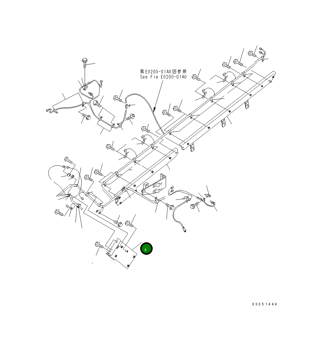 Кронштейн 569-06-88810 Komatsu