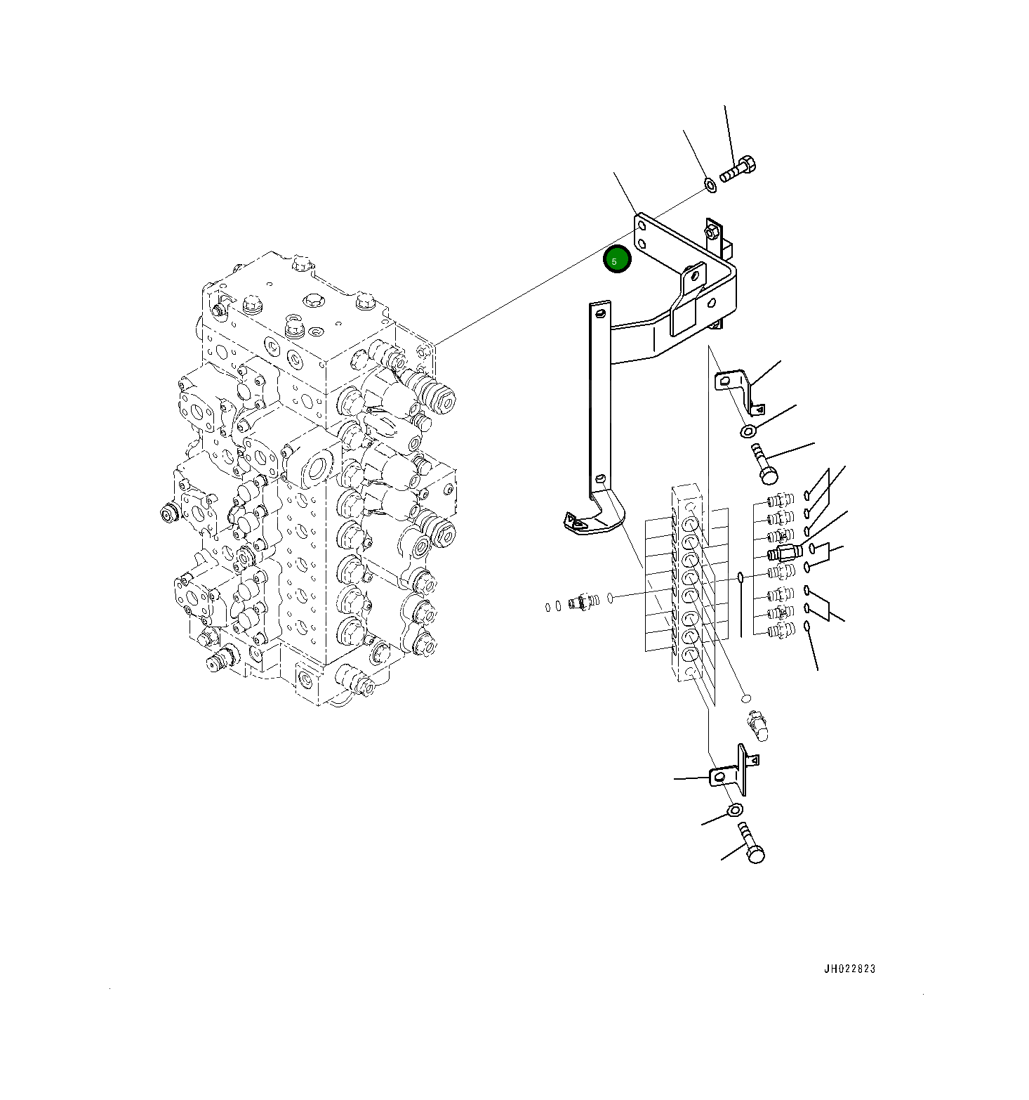 Кронштейн 207-62-77530 Komatsu