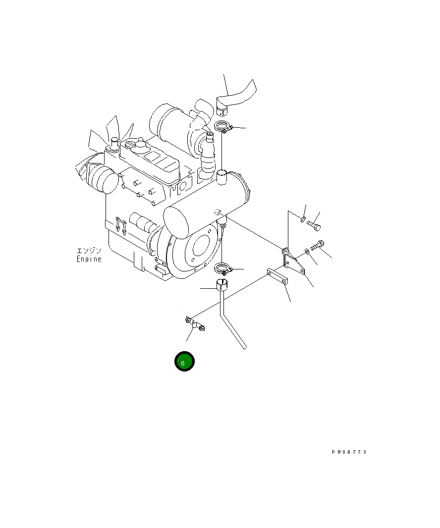 Клипса 21X-01-31440 Komatsu