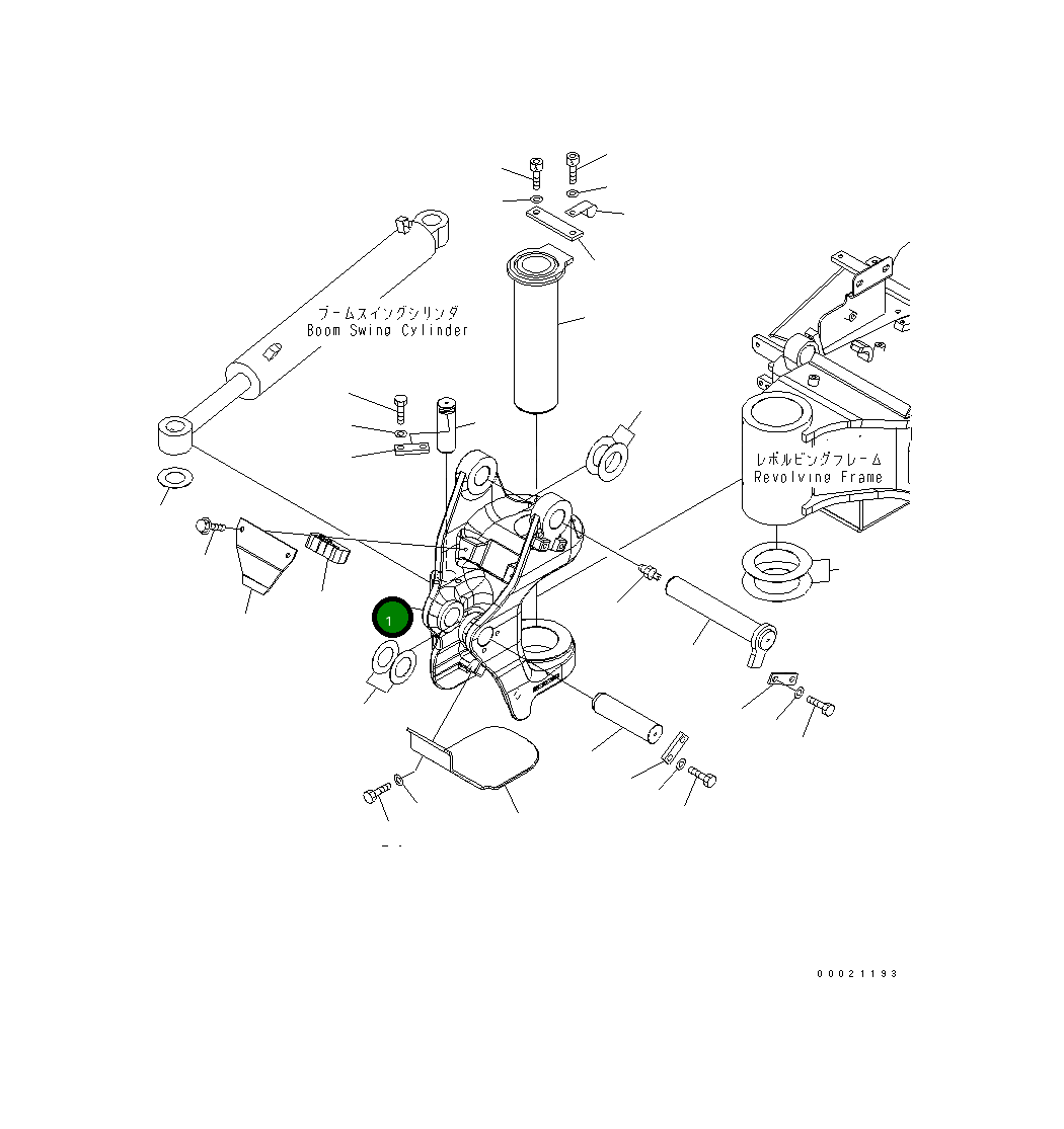 Кронштейн 22F-70-21412 Komatsu
