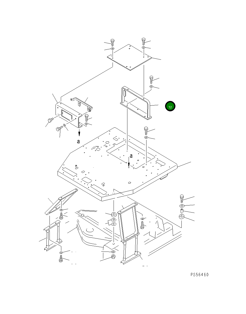 Кронштейн 23B-54-12720 Komatsu