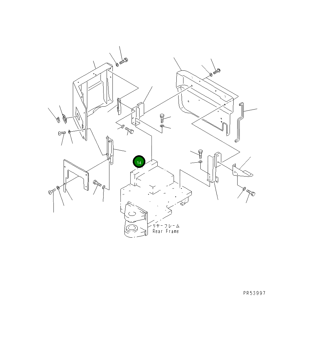Кронштейн 26A-54-13670 Komatsu