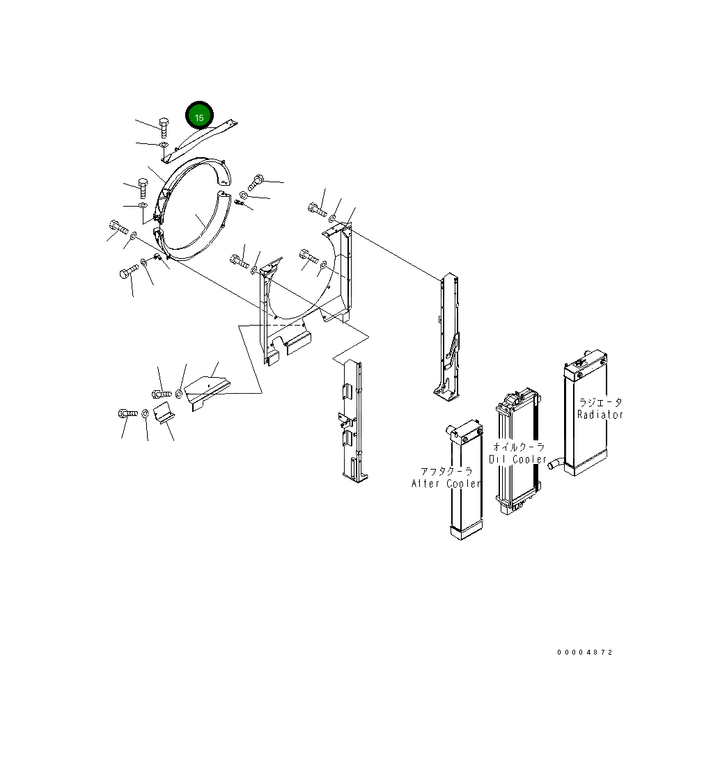 Кронштейн 22U-03-22210 Komatsu